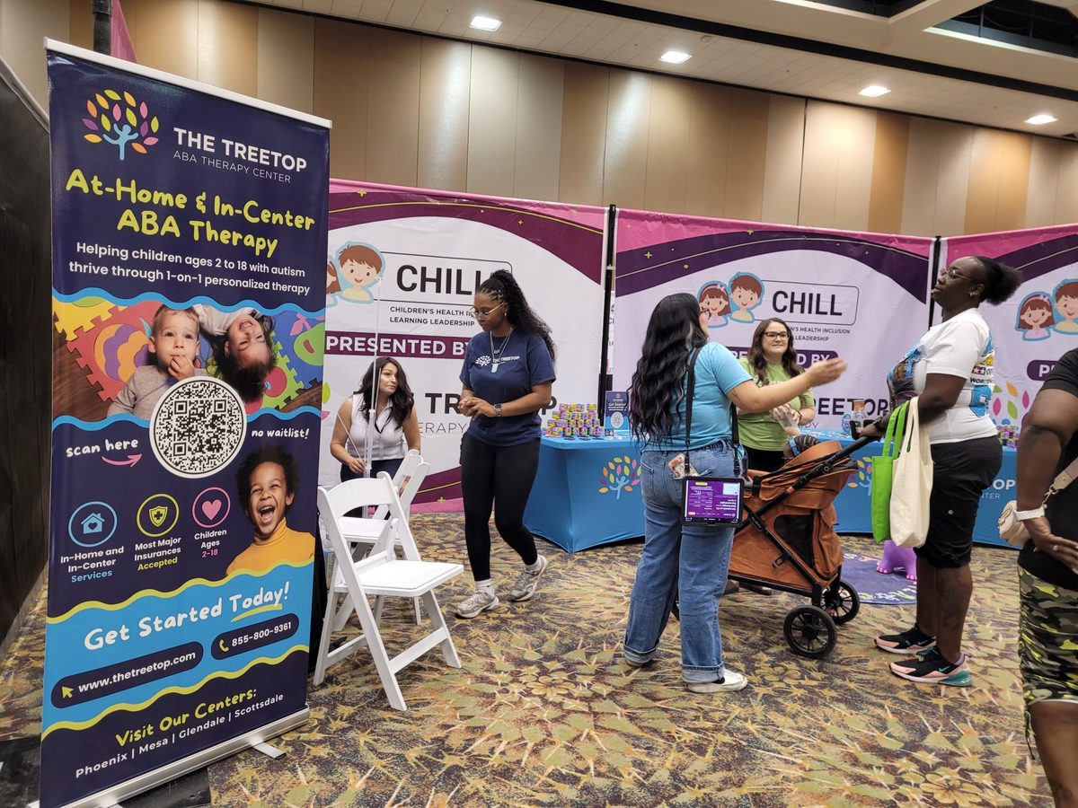 Treetop team welcoming families at CHILL Act