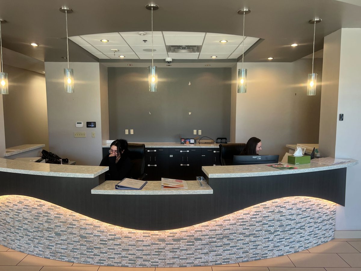 Reception area at the Scottsdale clinic